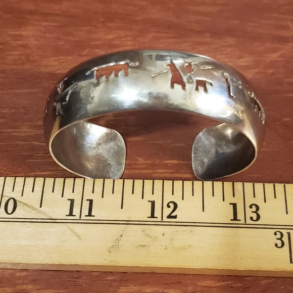 Taxco Mexico Bracelet 925 Sterling Silver  Vintage - Picture 3 of 5